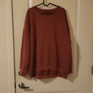 Abercrombie Mauve Oversized Crewneck